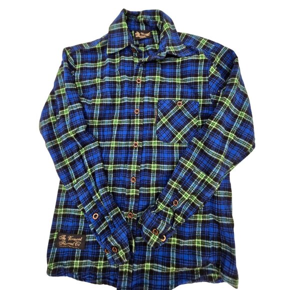 The Vermont Flannel Co. Other - The Vermont Flannel Co Plaid Blue & Green cottagecore lumberjack gorpcore
